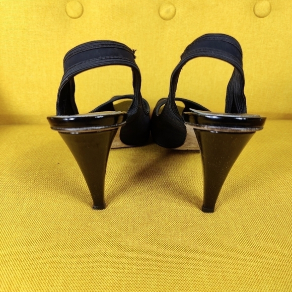 Donald J Pliner Fenia  Women's Slingback Open Toe Black Pump Size 7N - Picture 6 of 8